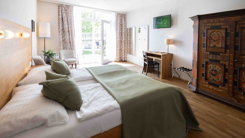 Double room with terrace, © Werner Wachsmann Verlag Double room with terrace view