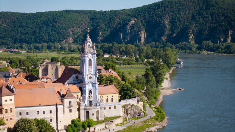 Stift Dürnstein, © Paul Elser Stift Dürnstein aus der Vogelperspektive