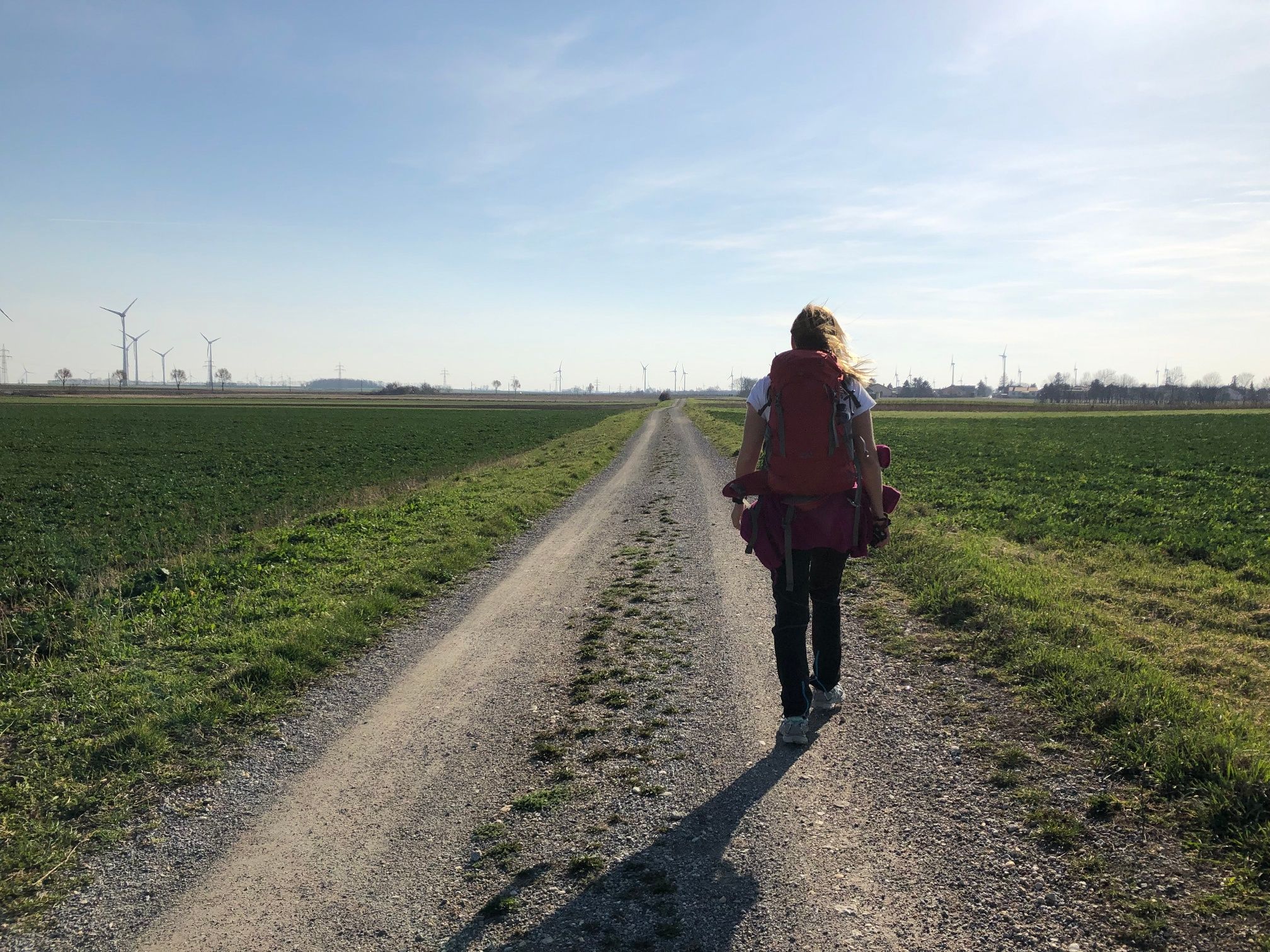 Wanderer am Jakobsweg