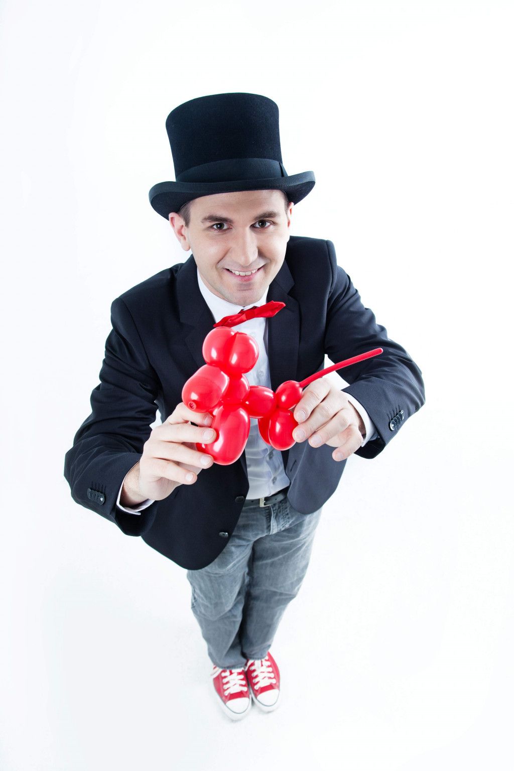 Philipp Kainz mit Ballontier