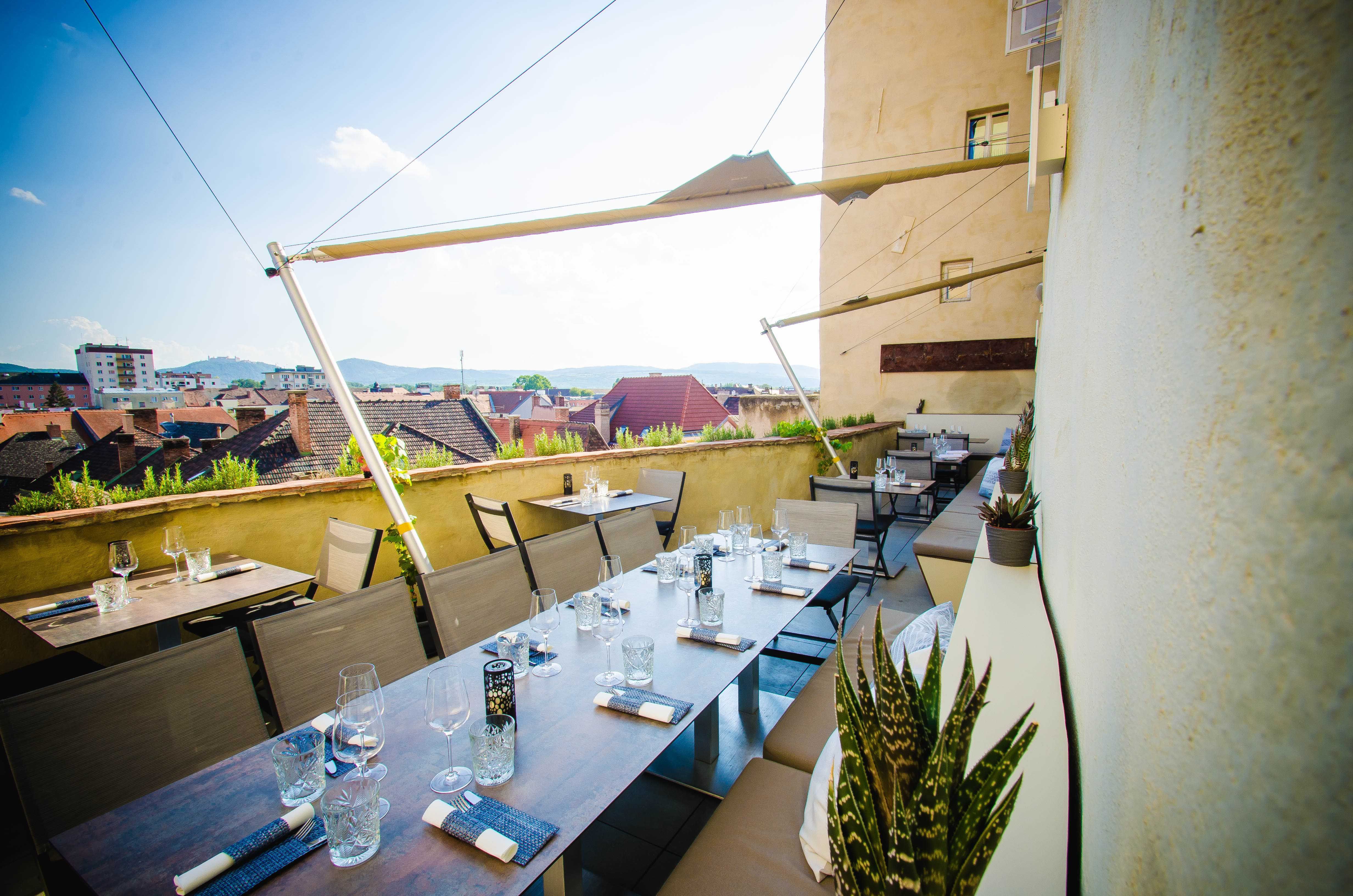 Terrasse mit Ausblick vom Gozzo by Late