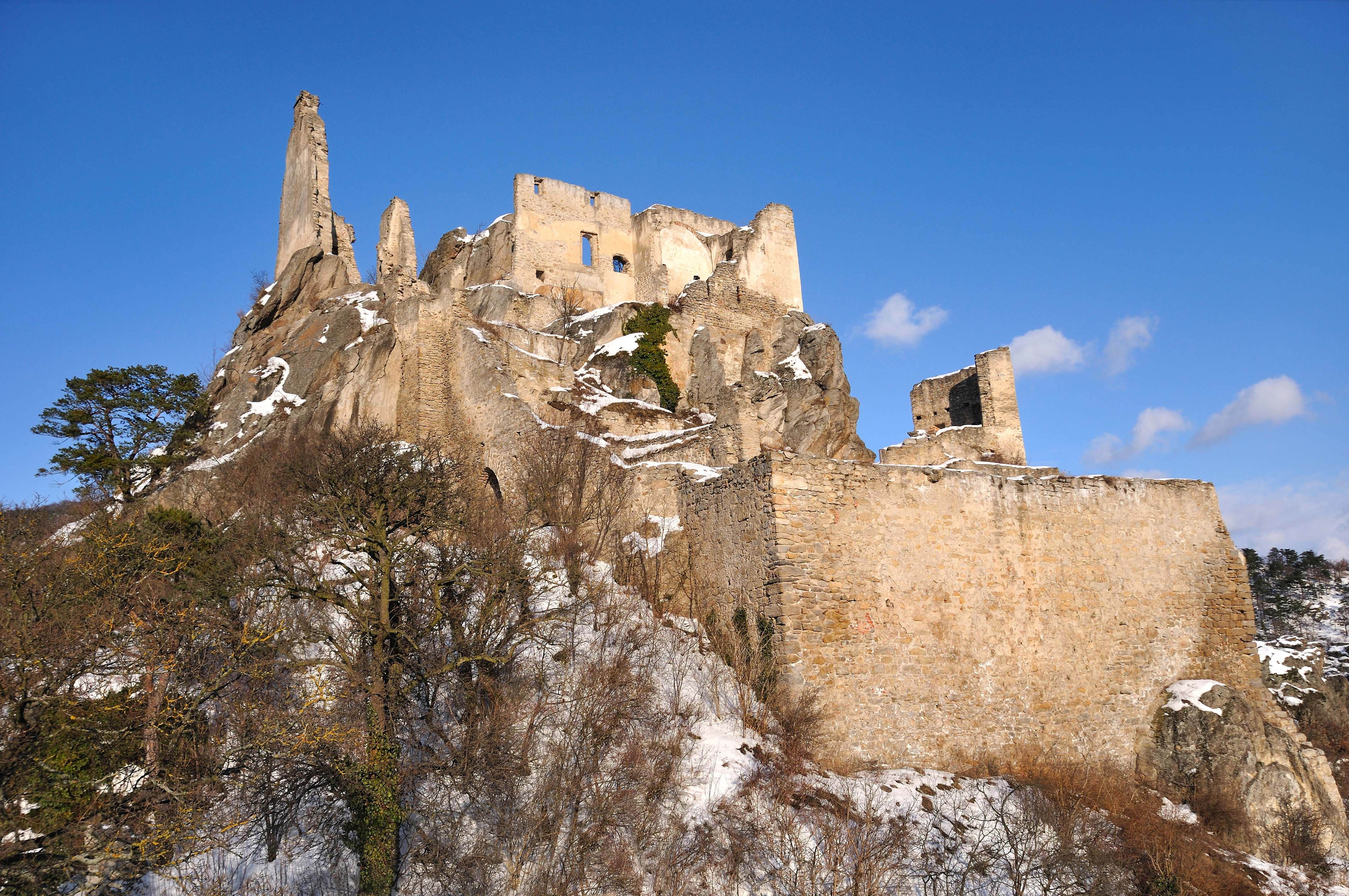 Ruine Dürnstein im Winter