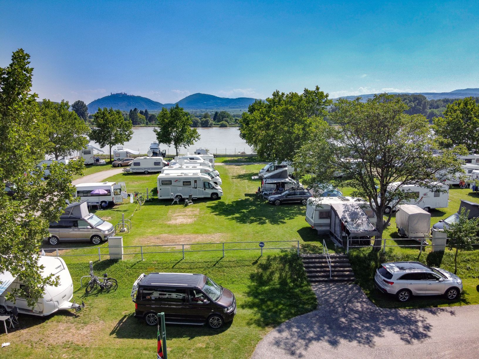 Luftaufnahme ÖAMTC Donau Camping Krems