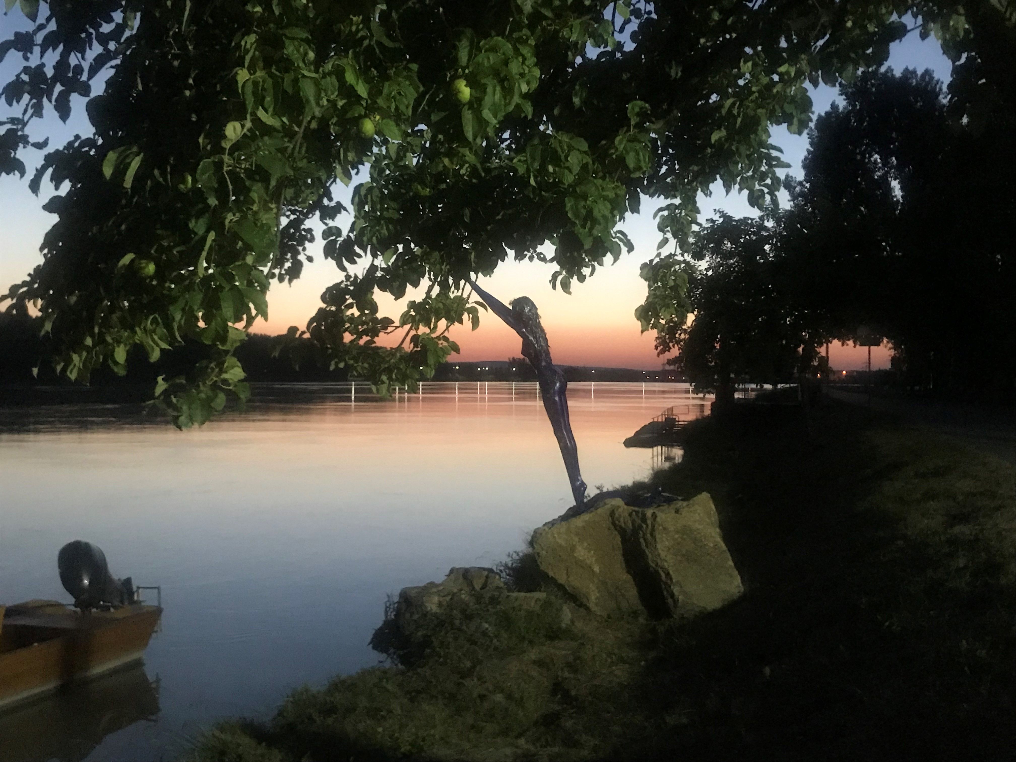 PortoVelo - Sonnenuntergang an der Donau