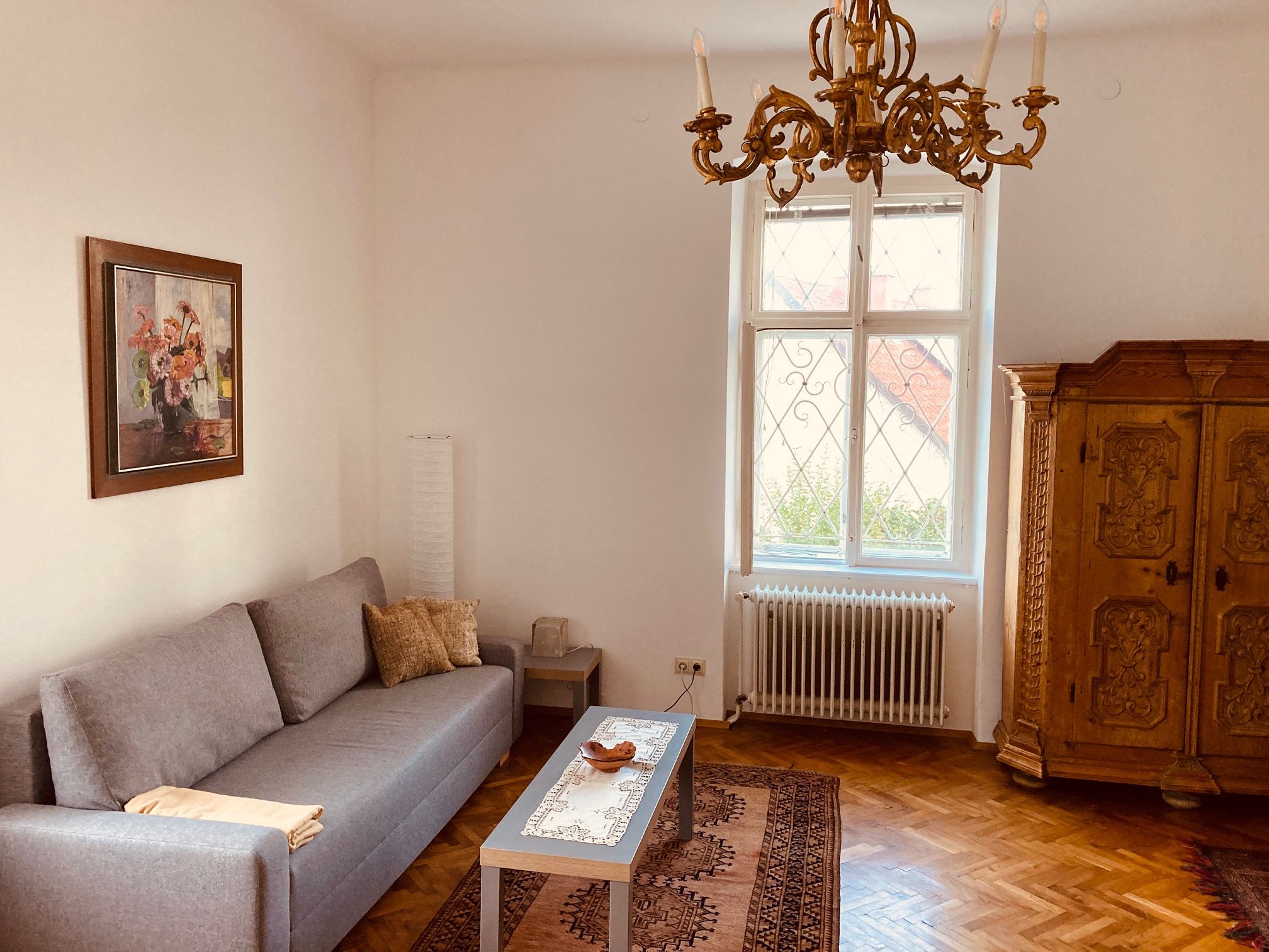Wohnzimmer in der Villa Wachtertor