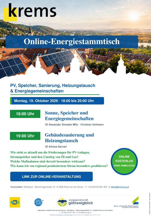Einladung Online-Energiestammtsich