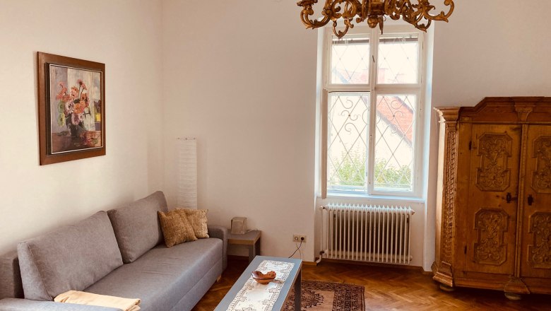 Wohnzimmer in der Villa Wachtertor, &copy; Thomas Hruschka