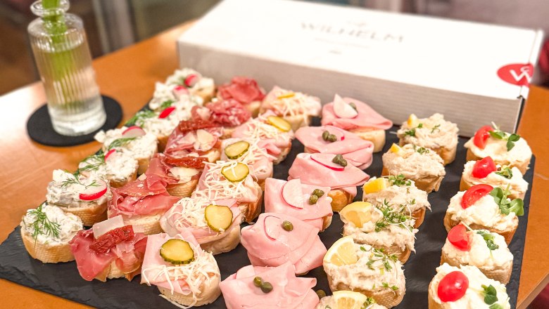 Variation von belegten Br&ouml;tchen