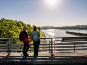 Crossing Melk power station, &copy; Wachau-Nibelungengau-Kremstal