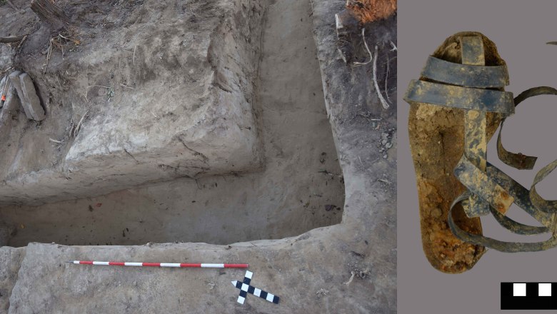 Women's sandal in the anti-splinter trench STALAG XVII B, &copy; ASINOE GmbH